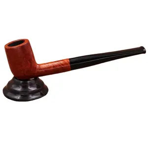 Custom Logo Wholesale Smoking Pipe Straight Tobacco Pipe Briar Wooden