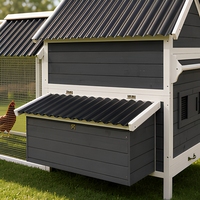 [En stock] Grand poulailler moderne en bois massif, abri pour animaux de compagnie, extérieur, imperméable