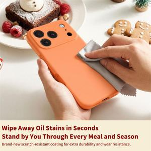 <span class=keywords><strong>Cover</strong></span> per Telefono in <span class=keywords><strong>Silicone</strong></span> per <span class=keywords><strong>iPhone</strong></span> 17 16e 15 14 <span class=keywords><strong>13</strong></span> <span class=keywords><strong>Pro</strong></span> <span class=keywords><strong>Max</strong></span>, Custodia Protettiva Impermeabile di Lusso per Cellulare, Nuovo Design - Product Image 4