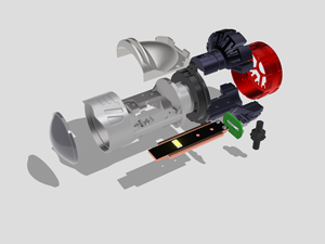 โปรเจคเตอร์ขนาดเล็กที่ชัดเจนเลนส์สีดำ shrouds LHD สำหรับ H1 H4 H7ที่อยู่อาศัยไฟหน้าหลอดไฟ LED สำหรับรถยนต์ - Product Image 4