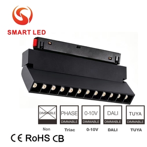 Projecteur sur rail magnétique LED COB SMART Suspension 5W 10W en aluminium CRI90 5000K, dimmable, pour intérieur 48V Tuya DALI, idéal pour fermes et supermarchés - Product Image 2