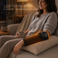 Masseur de poignet et de bras sans fil rechargeable 2200mAh, appareil de massage des mains par compression d'air