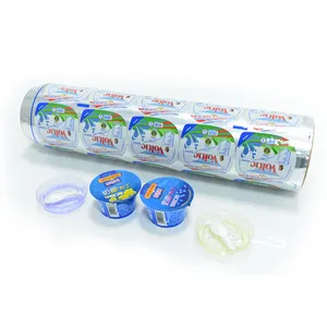요구르트 식품 포장을 위한 플라스틱 컵 알루미늄 호일 뚜껑