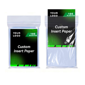 Pochettes de protection pour cartes à collectionner, taille standard 64*89mm (2.5\" x 3.5\"), ultra transparentes, personnalisables en gros - Product Image 1