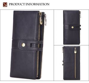 AndoBag Genuine Leather Long <b>Wallet</b> <b>for</b> <b>Men</b> <b>RFID</b> Blocking Top Layer Cowhide Cow Leather Buckle Zipper Purse Clutch Bag - Product Image 6