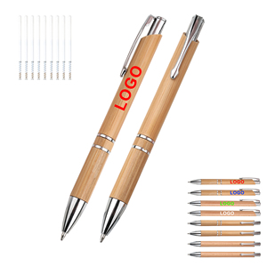 Customized Recyclable Bamboo Ballpoint <b>Pen</b> Wholesale Printing Logo Brand Manufacture for Supplier Gifts - Product Image 4