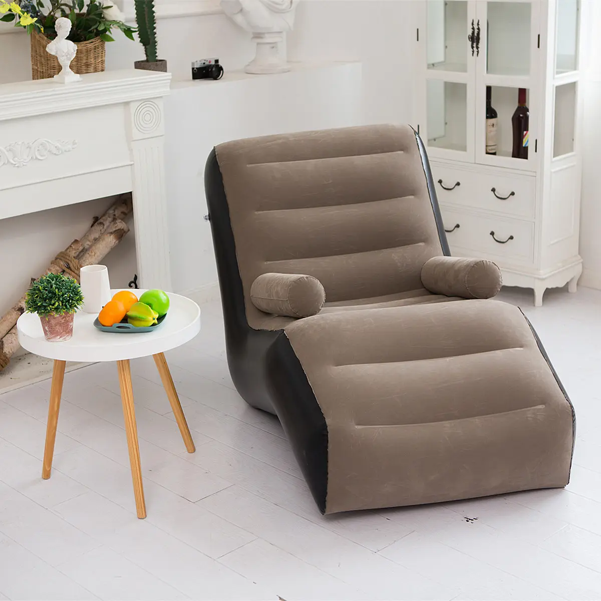 Luxus-S-förmiger aufblasbarer Couch-Luftschlafsofa aufblasbares Sofa im Freien aufblasbares Sofa Loftschlafsofa