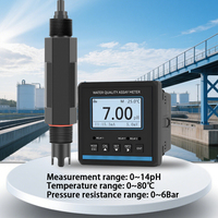 Sensor de medidor de pH de detección de calidad del agua en línea Sonda de electrodo compuesto para base ácida para prueba OEM personalizable