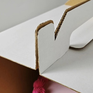 Sunshine Custom New Plain White 12*14 Inch Birthday Wedding Cake <b>Box</b> Portable with High Transparent Window - Product Image 6