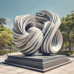 Pietra di marmo famoso giardino moderno <span class=keywords><strong>scultura</strong></span> <span class=keywords><strong>per</strong></span> la vendita - Product Image 4