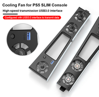 Prix de fabrication Accessoires de jeux vidéo Système de refroidissement efficace Ventilateur avec lumière LED pour PS5 Disc Digital Edition