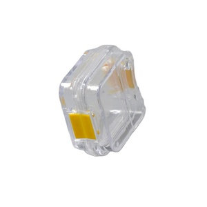 2022 Custom Logo Clear Plastic Dental Crown Bridge Storage Membrane Box