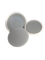 Haut-parleur de plafond audio PA miniature extérieur de haute qualité, design compact, 8Ω 6W, pour systèmes de sonorisation