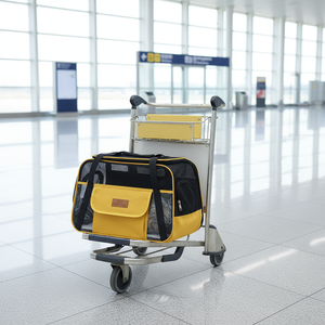 Evcil Hayvan Taşıma Çantası Köpek Genişletilebilir Taşıyıcı Havayolu Onaylı Katlanabilir Şık Fermuarlı Büyük Su Geçirmez Kedi Açık Hava Kare Oxford Hayvan Çantası - Product Image 1