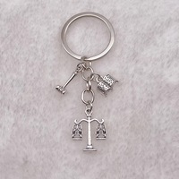 Porte-clés pendentif personnalisé en alliage d'argent de haute qualité, imprimé en typographie, tendance mode, cadeau promotionnel pour sac à dos