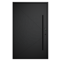 Porte de sécurité Villa design de luxe Porte pivotante de haute qualité Porte de sécurité pare-balles avec serrure intelligente Porte d'entrée avant en aluminium