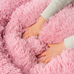 Lit en peluche donuts rose pour animal de compagnie, accessoire chauffant, doux, en peluche, rond, pour chien et <span class=keywords><strong>chat</strong></span> - Product Image 5