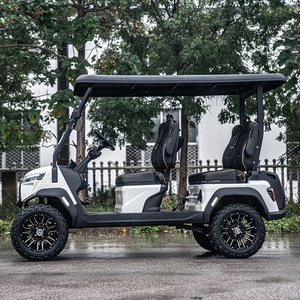 Voiture de <span class=keywords><strong>golf</strong></span> électrique chinoise tout-terrain 4 places avec batterie au lithium, petite voiture électrique avec support pour sac - Product Image 4