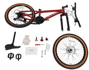 Bicicleta de Montaña Barata en Stock en Almacenes de EE. UU. y la UE, 24 Pulgadas, Suspensión, Frenos de Disco, Bicicleta MTB Plateada - Product Image 5