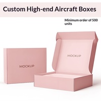 Boîtes d'avion colorées haut de gamme sur mesure en carton ondulé à trois couches pour jouets, sous-vêtements, vêtements et chaussettes