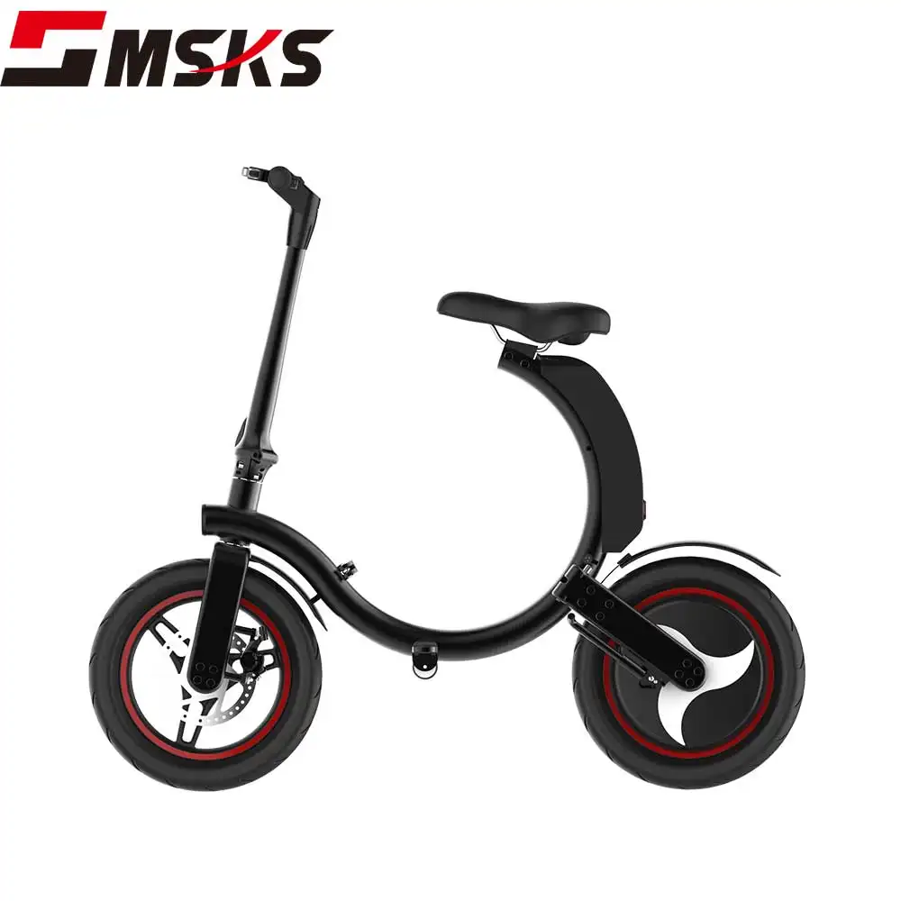 E Bike Front And Rear With Battery Light Foldable Max Speed 25Km/H E Roller Road Electric Bicycle