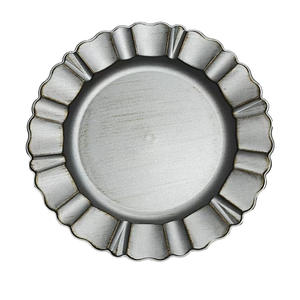 <span class=keywords><strong>จาน</strong></span>รองอาหาร<span class=keywords><strong>พลาสติก</strong></span>สีส้มลายขอบหยักสำหรับงานเลี้ยงอาหารค่ำวันหยุด งานแต่งงาน งานเลี้ยงกลางแจ้ง - Product Image 6