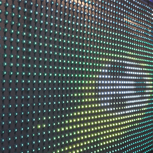 Ngoài Trời Linh Hoạt Trong Suốt LED Pixel lưới màn hình đầy đủ màu sắc P150 Trọng lượng nhẹ Net video Curtain hiển thị - Product Image 2