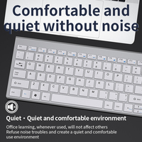 Combo de Teclado y Ratón Inalámbrico BT Mini Portátil y Delgado, en Oferta, para Mac, PC, iPhone, iPad, iOS, Android, Windows