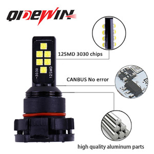 QIDEWIN LED Fog Lights H3 30SMD High Brightness Car Front Light 6000LM 12-24V - Product Image 5