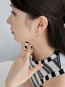 Dylam in Stock Hypoallergenic Jewelry Earrings Women S925 <b>Silver</b> Rhodium 18K Plated 13mm 18mm <b>Hoop</b> Earrings - Product Image 4