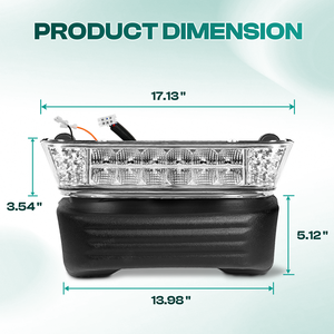 Faro delantero LED con parachoques para Club Car Precedent <span class=keywords><strong>Golf</strong></span> Cart 2004-Up OEM #102524801 1025248-01 - Product Image 6