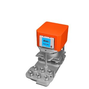 Machine à badges électrique 6-en-1, presse rotative avec moules ronds interchangeables, machine à badges rapide et efficace - Product Image 2