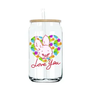 2000+ Designs Wholesale Easter 3D UV DTF Cup Wrap Transfers 16oz UV Easter Tumbler Glass Cup Wraps Stickers For Cold Cup