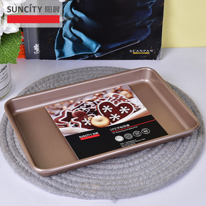 Yangchen Home Oven Baking Pan 30x20cm Carbon Steel Non-Toxic For Bread Cookies Nougat Pastry - Product Image 2