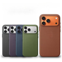 Coque de téléphone à motif tissé en tissu technique avec aspiration magnétique puissante et affichage animé pour iPhone 17 Pro Max, 17 Air, 16, 15, 14 Plus