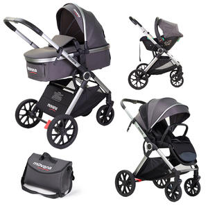 Poussette pour bébé certifiée EN 1888, CE, 3C, cadre en alliage d'aluminium, multifonctionnelle, panier de couchage, peut s'asseoir, s'allonger, nouveau-né - Product Image 5