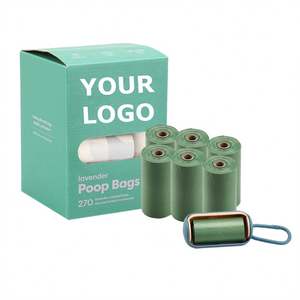 ถุงเก็บอุจจาระสุนัขแบบกำหนดเองได้ เป็นมิตรกับสิ่งแวดล้อม ผลิตจากพลาสติก ย่อยสลายได้ กลิ่นหอม - Product Image 1