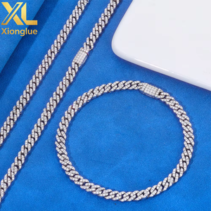 Factory OEM ODM HipHop Moissanite Bracelet 6mm Chain Fine Luxury Jewelry Women <b>Men</b> 925 Sterling <b>Silver</b> Link Chain Cuban Bracelet - Product Image 4