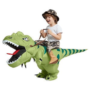 Unisex <strong>Inflatable</strong> Dinosaur <strong>Costume</strong> <strong>Riding</strong> T Rex Air Blow up Funny Fancy Dress Party Halloween <strong>Costume</strong> for Kids Adult - Product Image 4
