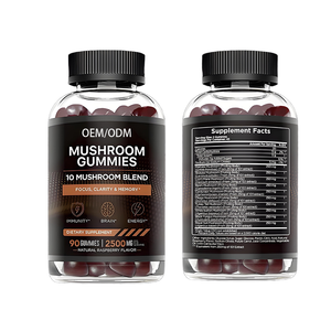 Chất lượng nguyên liệu sư tử bờm nấm chiết xuất <span class=keywords><strong>Ganoderma</strong></span> <span class=keywords><strong>lucidum</strong></span> và Đông Trùng Hạ Thảo Gummies nhà máy tùy chỉnh thực phẩm bổ sung - Product Image 2