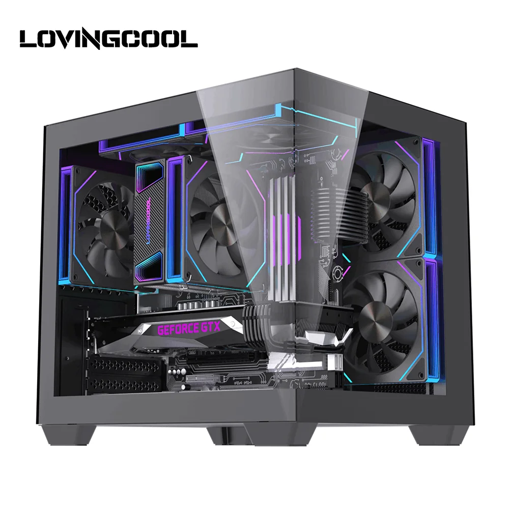 LOVINGCOOL <strong>2026</strong> Most Popular Gaming PC Desktop <strong>Computer</strong> Gaming M-ATX/ITX Case RGB <strong>Computer</strong> Cases Towers Desktop Gaming Office PC