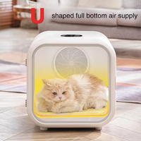 Boîte de séchage automatique intelligente pour animaux de compagnie, petit sécheur pour chiens et chats, pièce de séchage pour animaux de compagnie, température constante, alimentation en air complète en forme de U, nid pour animaux de compagnie 62L
