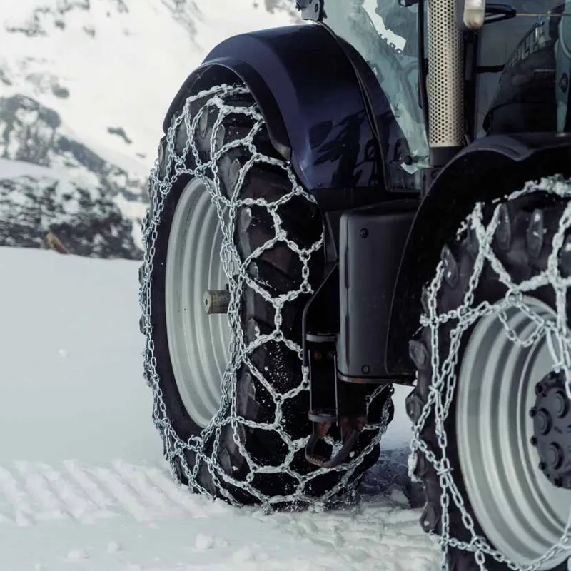 BOHU rantai Skidder tugas berat, rantai logam paduan baja perlindungan ban rantai salju Skidder