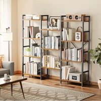 Étagère de supermarché rectangulaire à 3 niveaux, perforée, réglable, pré-assemblée, en acrylique robuste de qualité commerciale, à fixation au plafond