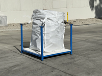 Étagère de stockage pour sacs en vrac - Structure en acier robuste - Capacité de charge de 500 kg - Galvanisé/peint par poudrage - Taille personnalisée disponible pour le stockage