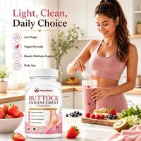 Comprimés d'amélioration des fesses et des fessiers pour femmes, à base de plantes naturelles, sans OGM, sans arômes artificiels