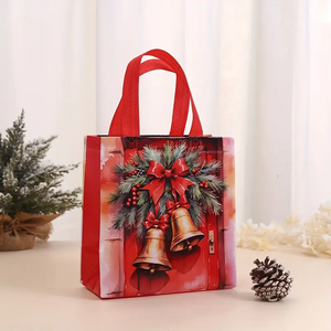 Christmas Tote <b>Bags</b> With Handles Xmas Non-Woven Gifts Supplies Santa Snowman Treat <b>Bags</b> Decor Xmas Party <b>Bags</b> - Product Image 5