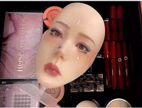Planche de pratique de maquillage pour tout le visage, réutilisable 5D ombre à paupières sourcils Eyeliner masque de maquillage panneau réaliste en Silicone modèle complet