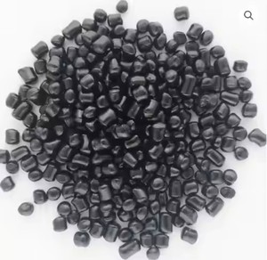 เม็ดพลาสติก HDPE บริสุทธิ์เกรดชิ้นส่วนยานยนต์เม็ดพลาสติกสีดำรีไซเคิลเม็ดเรซิน HDPE มีความแข็งแรงสูง - Product Image 1