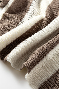 Dear-Lover Maglione da <span class=keywords><strong>Donna</strong></span> all'Ingrosso con Scollo a V, Maniche a Bracciale e Motivo a Righe Rosse Colorblock - Product Image 6